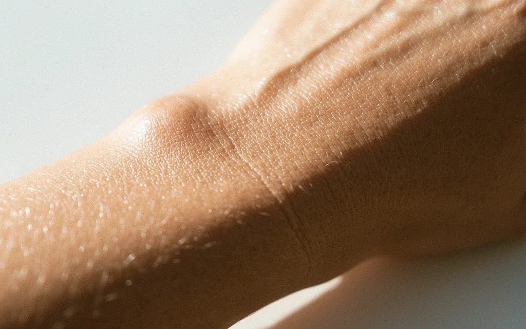Healthy skin texture close-up